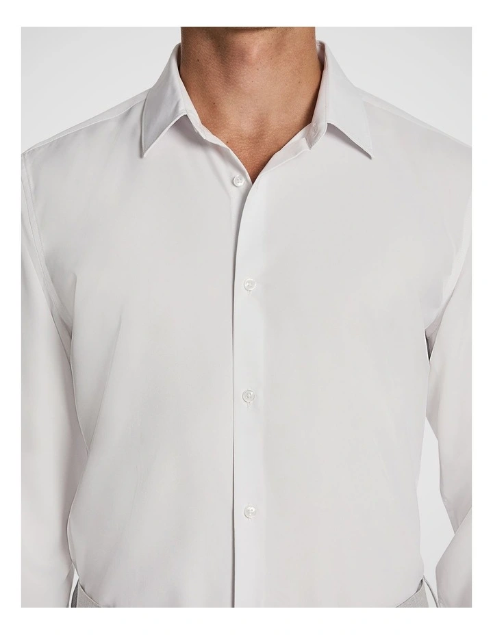 Tech Movement Slim Dress Shirt White image 3