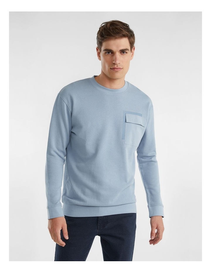 Provolone Pocket Sweatshirt Blue