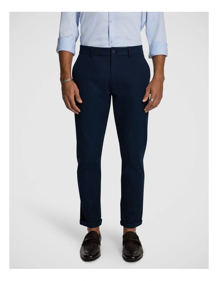 Danny Super Stretch Slim Chinos in Petrol image 1
