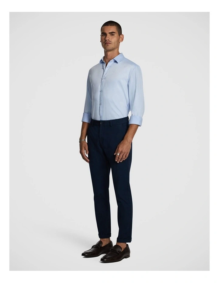 Danny Super Stretch Slim Chinos in Petrol image 4