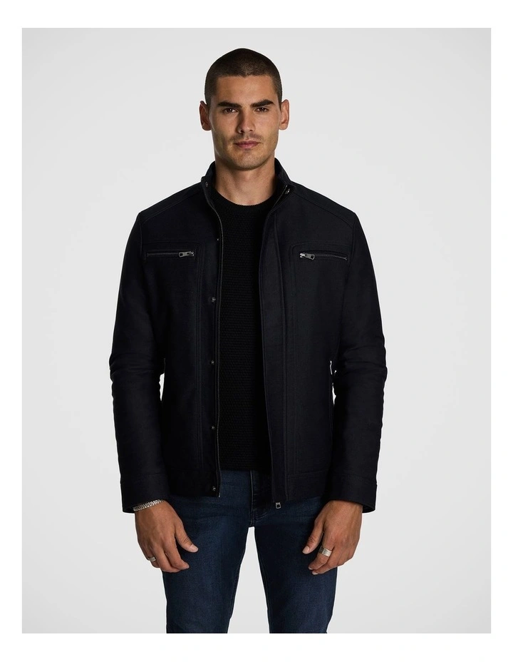 Colt Racer Jacket in Dark Blue image 1