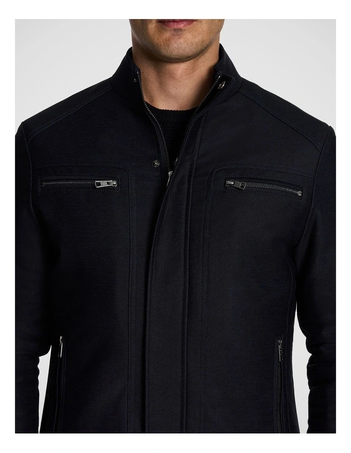 Colt Racer Jacket in Dark Blue image 3