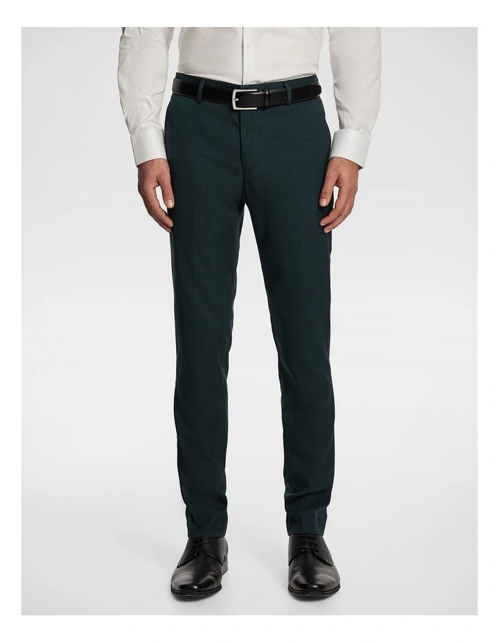 Lukey Skinny Dress Pant in Teal image 1