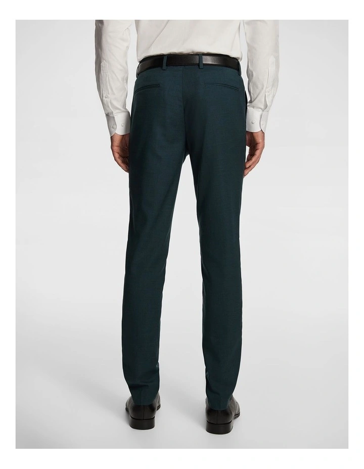 Lukey Skinny Dress Pant in Teal image 2