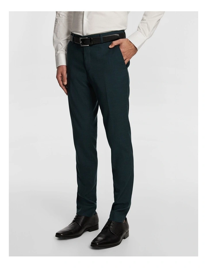 Lukey Skinny Dress Pant in Teal image 3