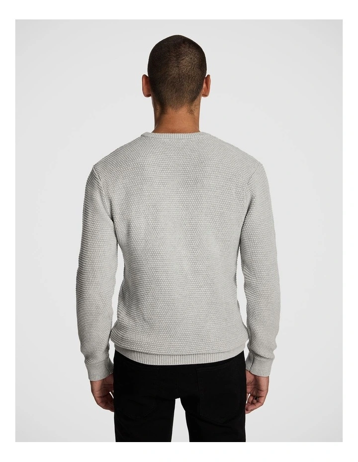 Jayce Crew Neck Knit in Grey image 2