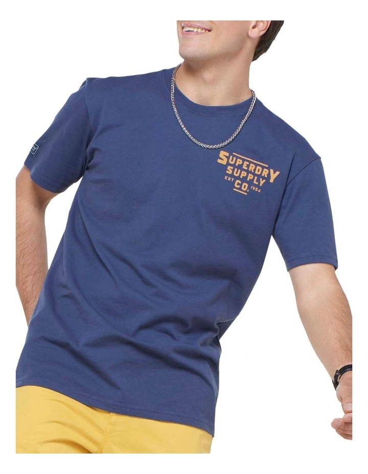 Heritage Mountain Relax Tee Navy image 1