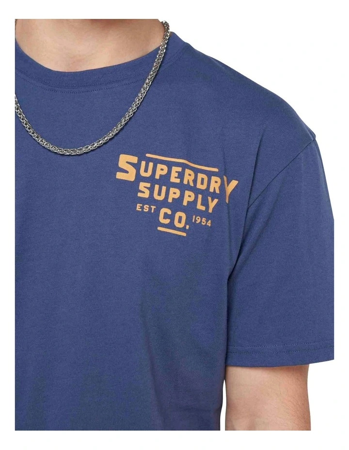 Heritage Mountain Relax Tee Navy image 5