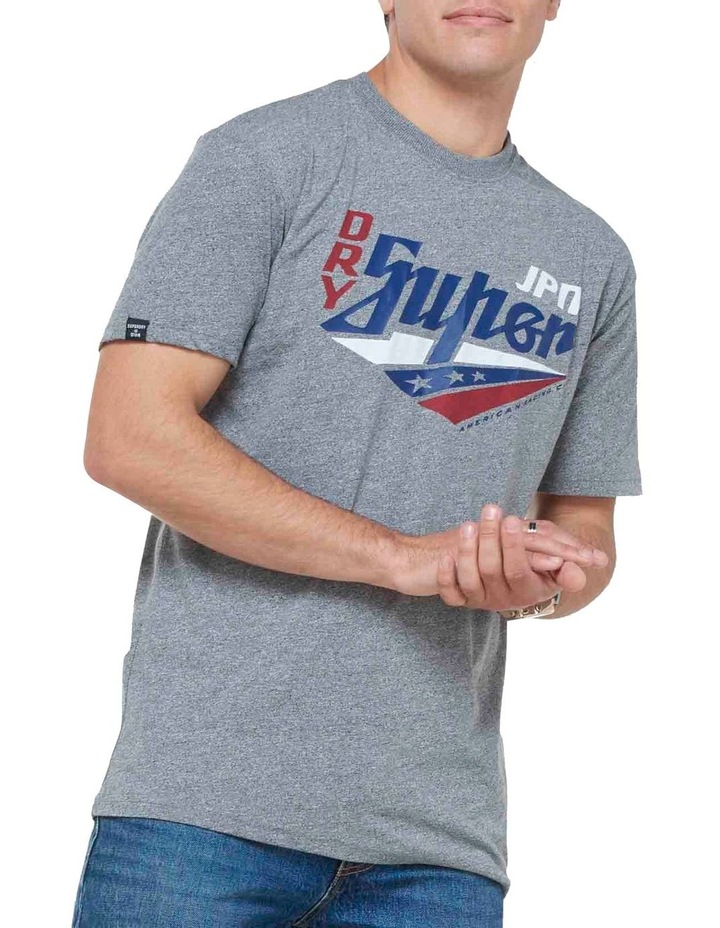 Superdry Boho Box Fit Graphic Tee Grey 
