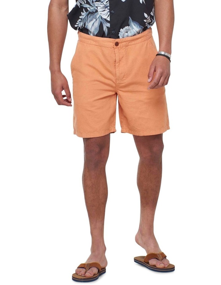 Linen Cali Beach Shorts Orange