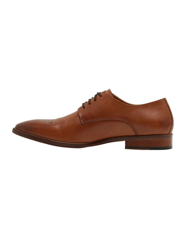 Olivier Leather Derby Shoe in Tan image 2
