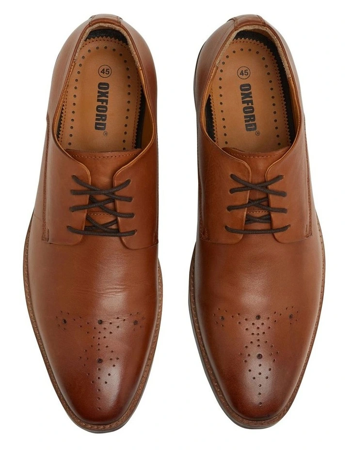 Olivier Leather Derby Shoe in Tan image 5