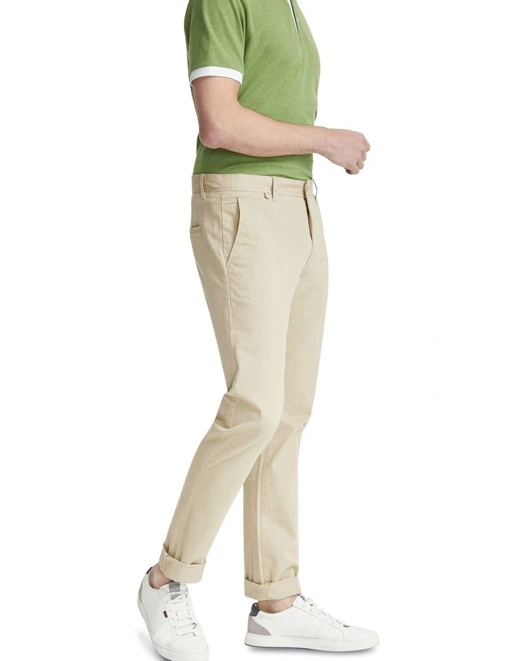Danny Casual Organic Cotton Chino in Beige image 2