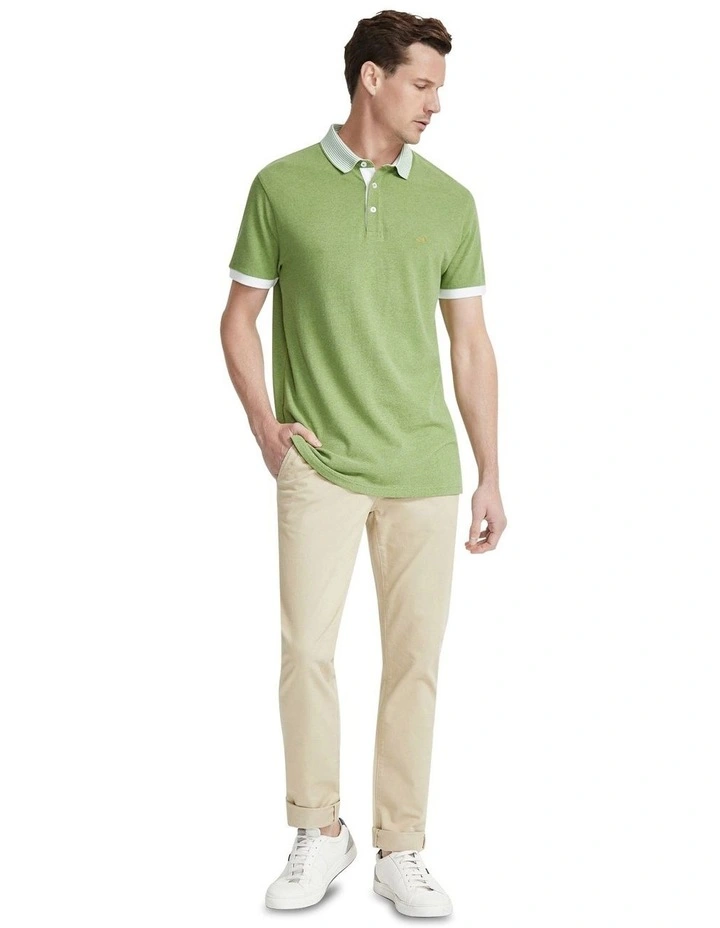 Danny Casual Organic Cotton Chino in Beige image 5