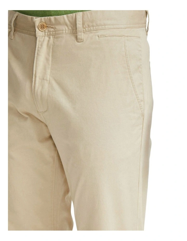 Danny Casual Organic Cotton Chino in Beige image 6