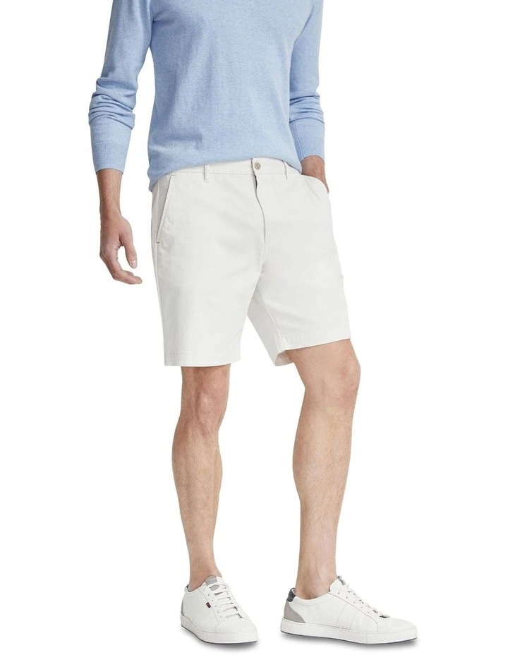 Henry Organic Cotton Chino Shorts in Stone image 2
