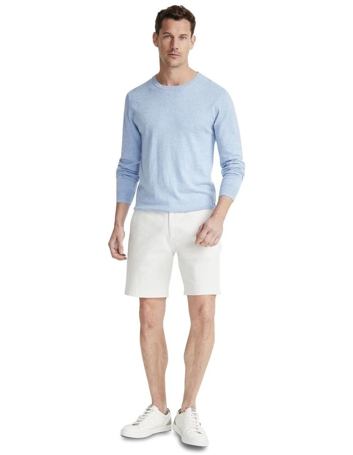 Henry Organic Cotton Chino Shorts in Stone image 5