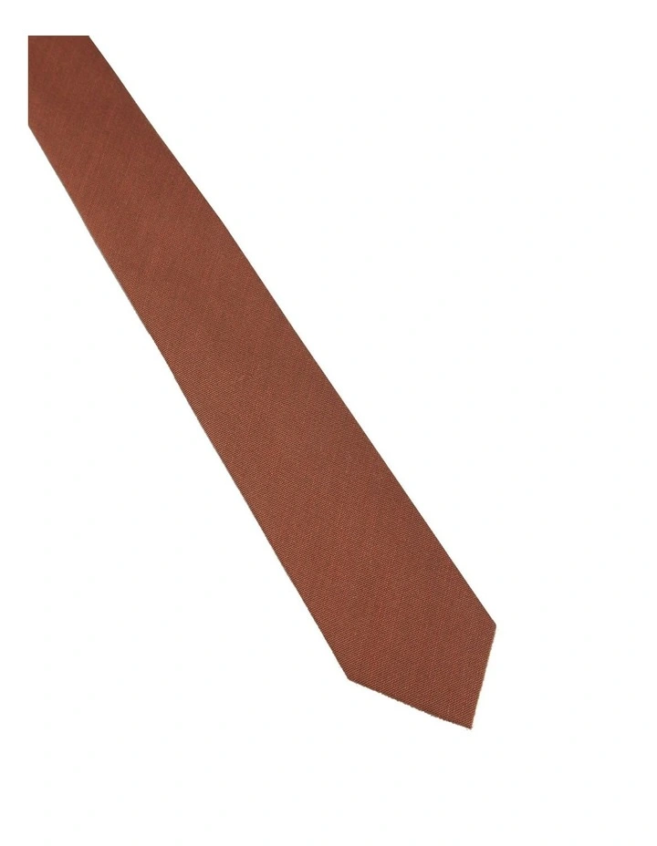 Woven Tie in Ginger image 2