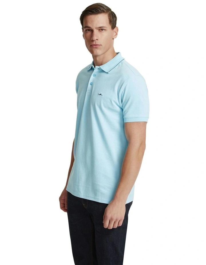 Jamie Pique Polo in Blue image 2