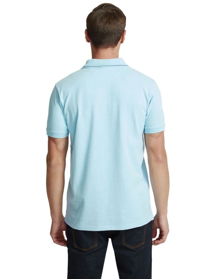 Jamie Pique Polo in Blue image 3