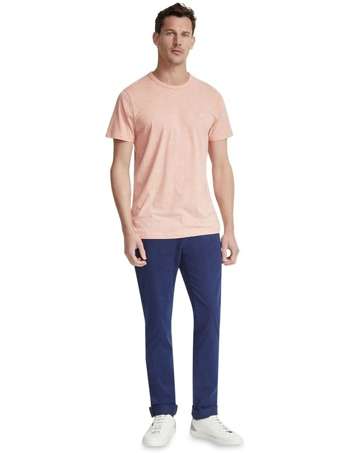 Ben Cotton Crew Neck T-shirt in Tangerine image 1