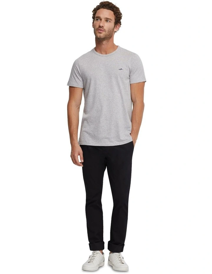 Ben Cotton Crew Neck T-shirt in Grey image 1