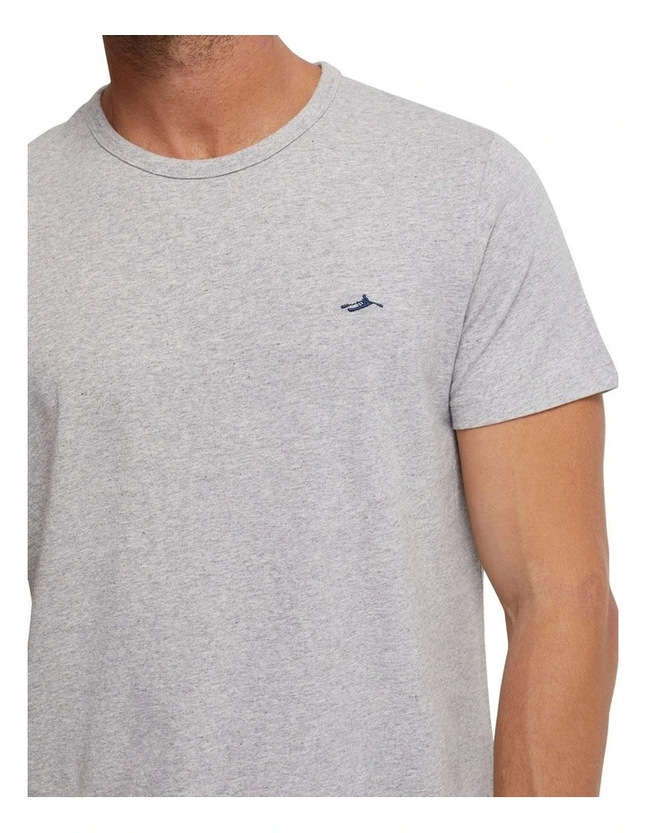 Ben Cotton Crew Neck T-shirt in Grey image 6