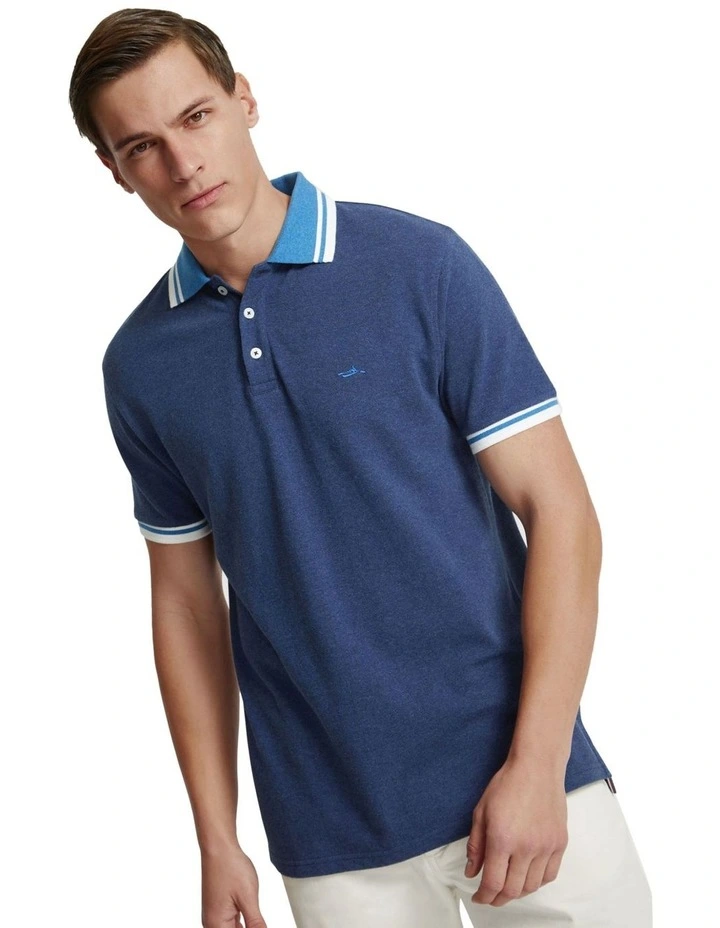 Otto Organic Cotton Polo in Navy image 4