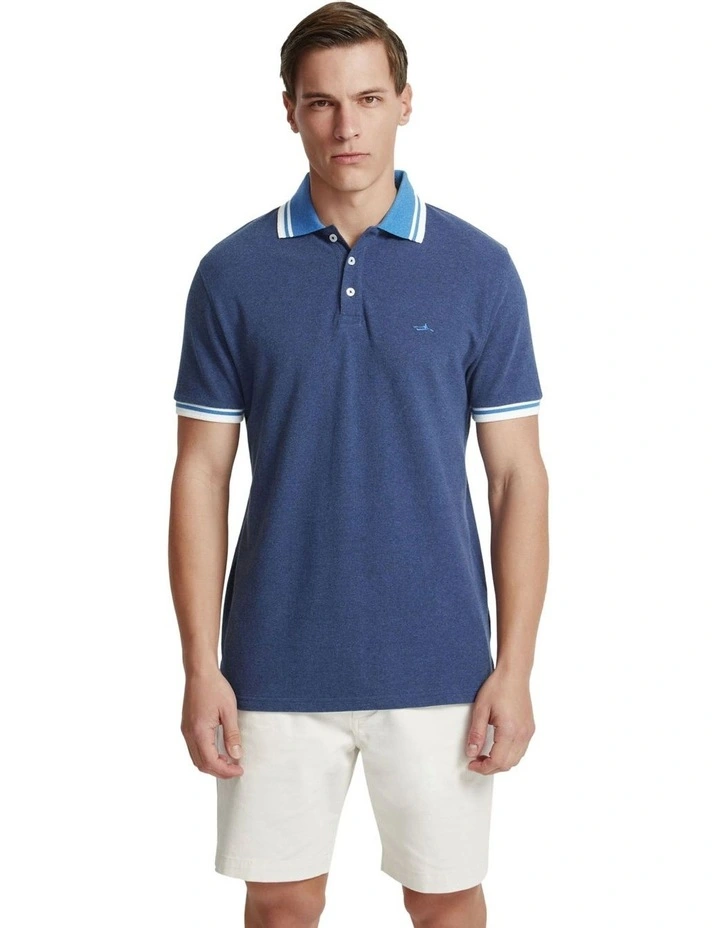 Otto Organic Cotton Polo in Navy image 5