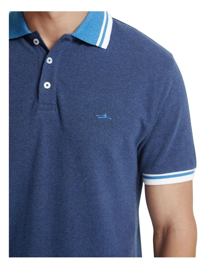 Otto Organic Cotton Polo in Navy image 6