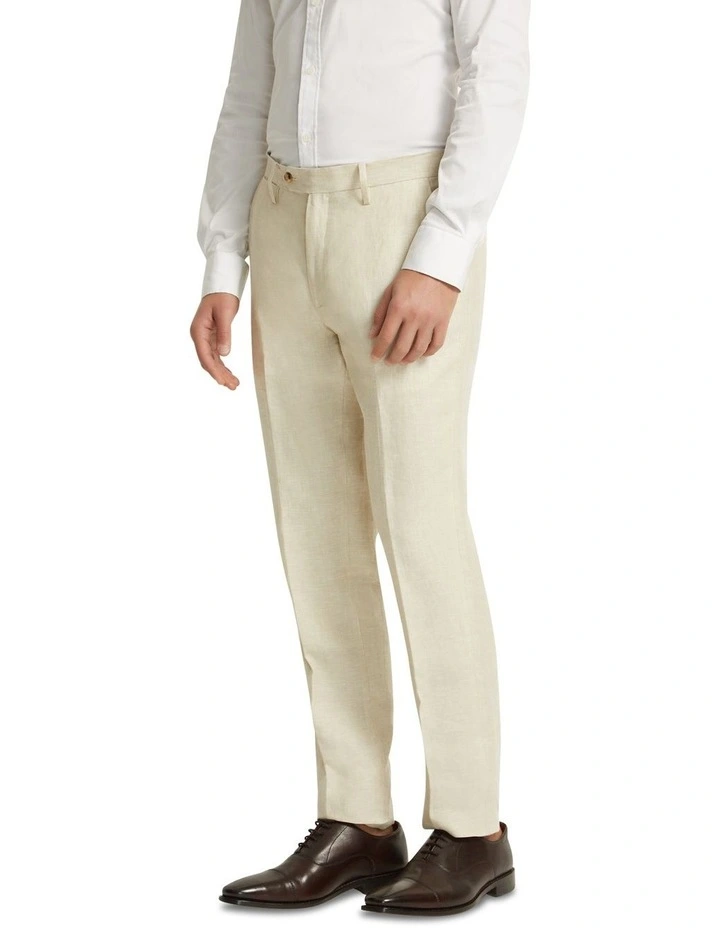 Byron Linen Trousers in Stone image 2