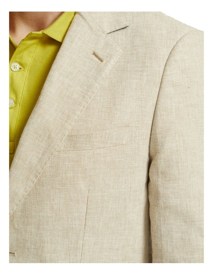 Blake Linen Blend Blazer in Sand image 6