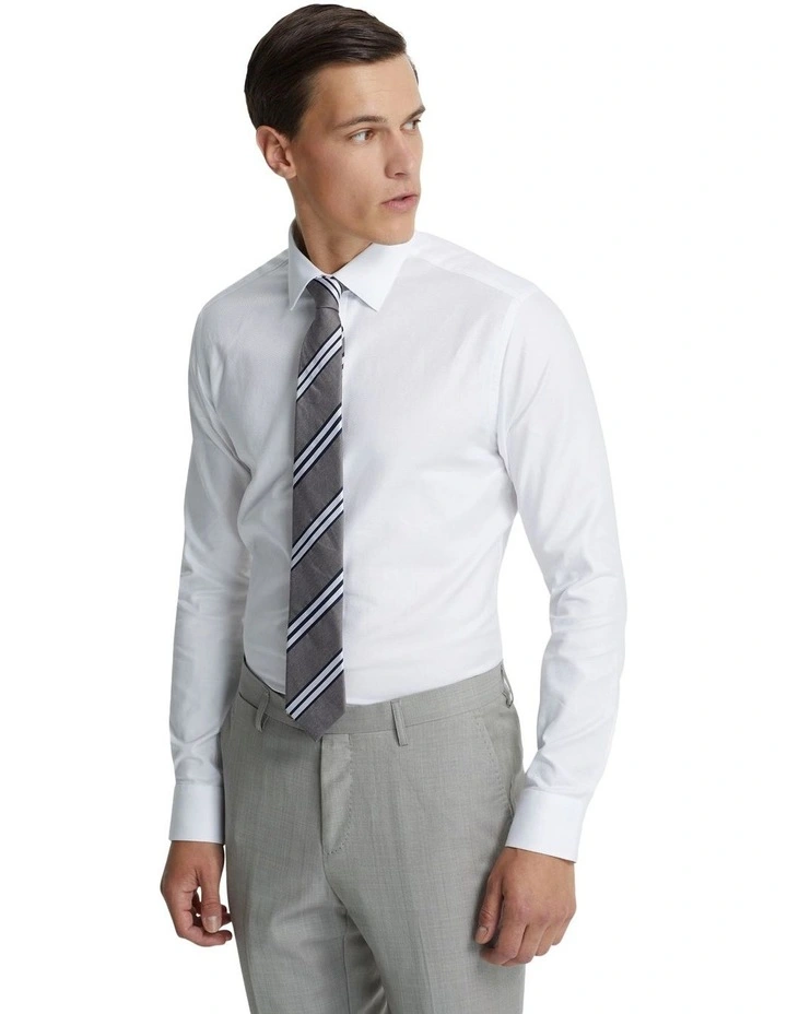 Beckton Twill Shirt in White image 2