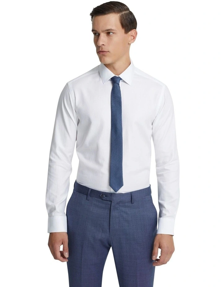 Beckton Dobby Shirt in White image 4