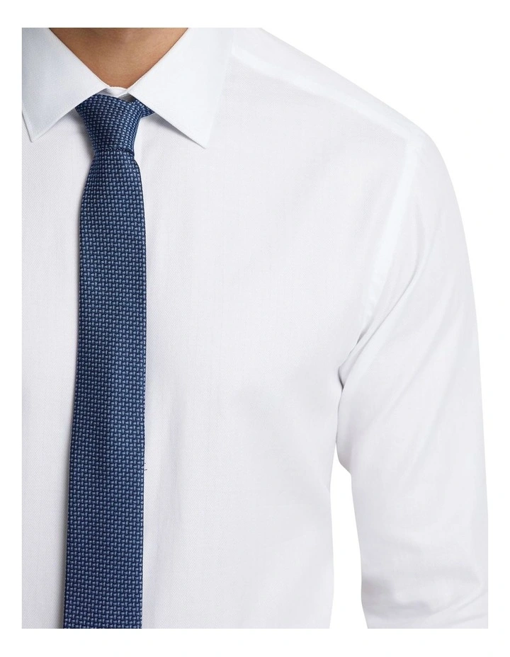 Beckton Dobby Shirt in White image 5