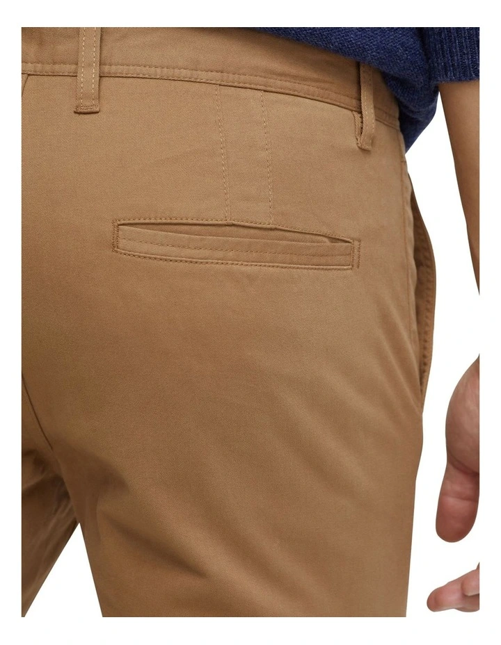 Danny Casual Organic Cotton Chinos in Caramel image 5
