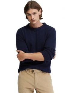 Felix Alpaca Blend Knit in Blue