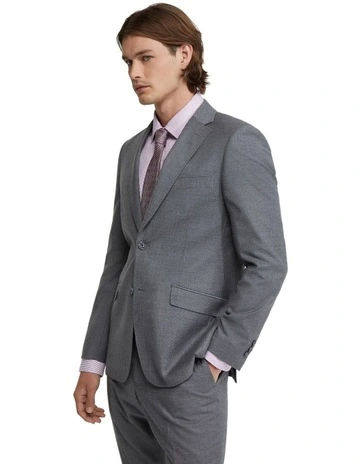 New Hopkins Wool Suit Jacket in Grey