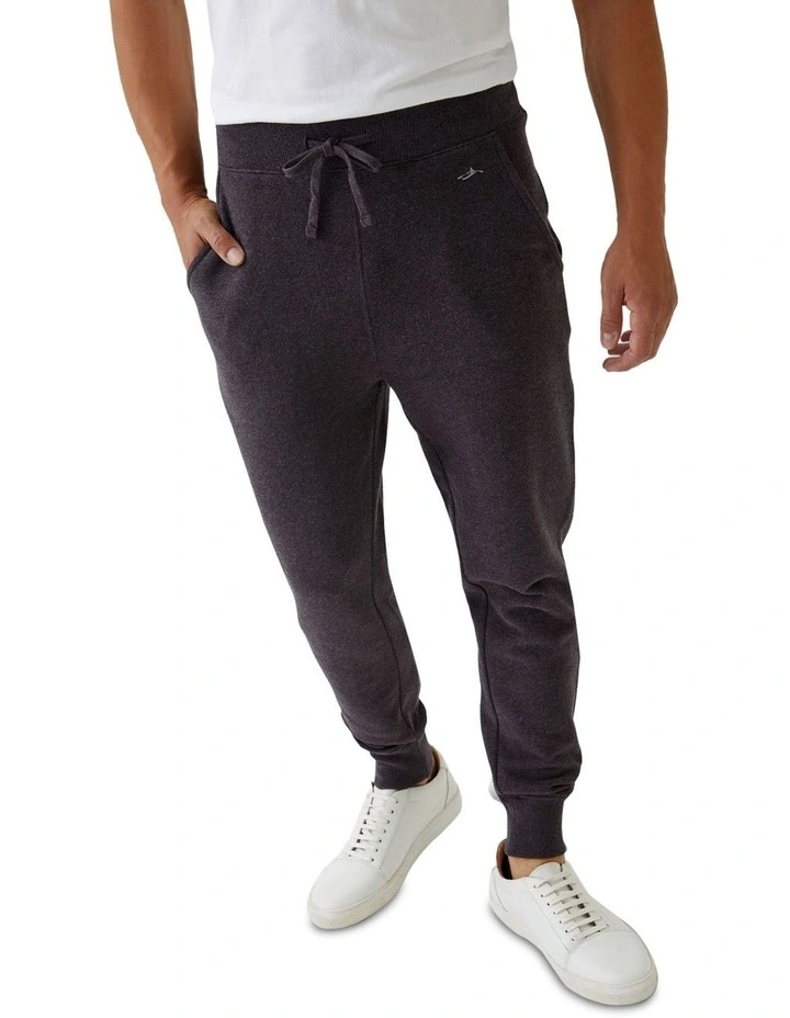 Benson Organic Cotton Track Pants in Charcoal image 4