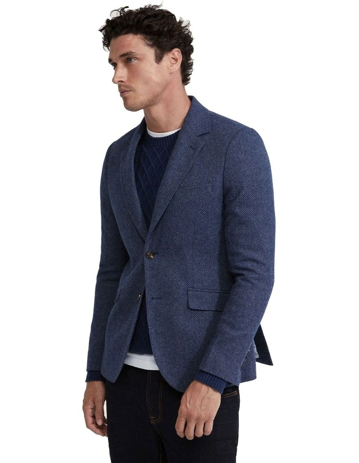Blake Wool Rich Blazer in Blue image 2
