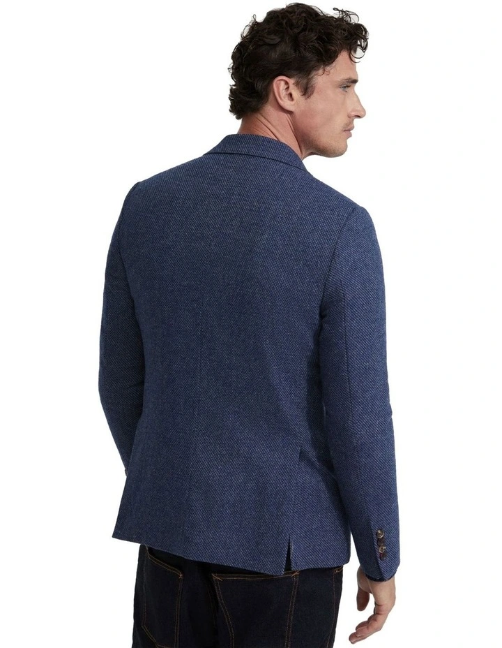 Blake Wool Rich Blazer in Blue image 3