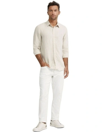 Fergus Pure Linen Shirt in Natural