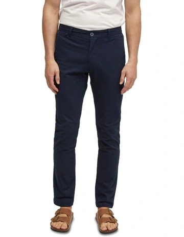 Slim Leg Cotton Chino in Ink