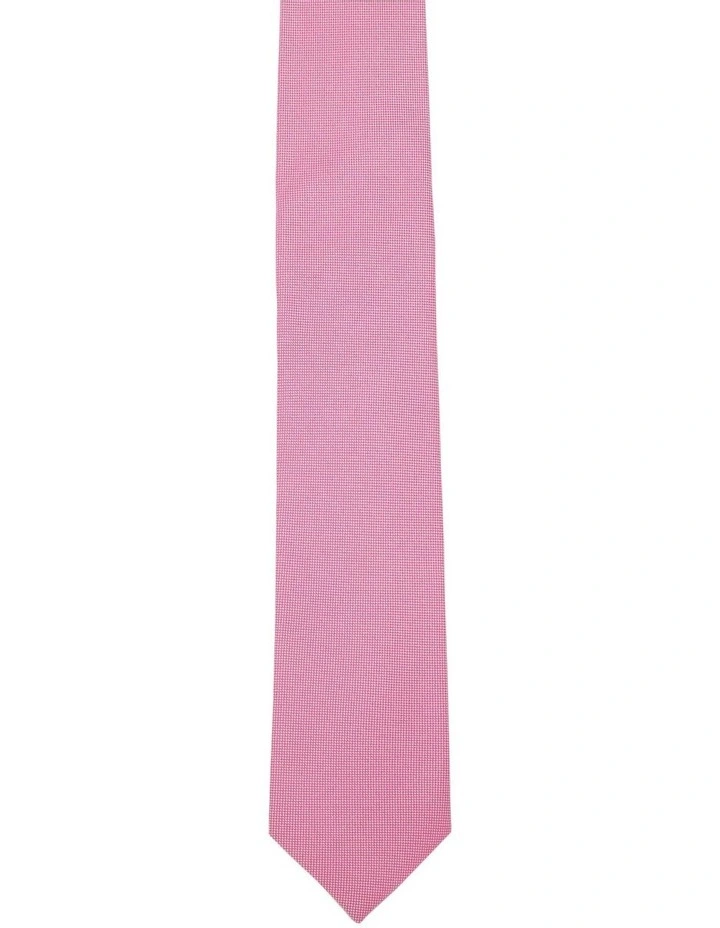 Solid Colour 7cm Tie in Fushia image 1