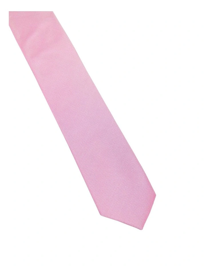 Solid Colour 7cm Tie in Fushia image 2