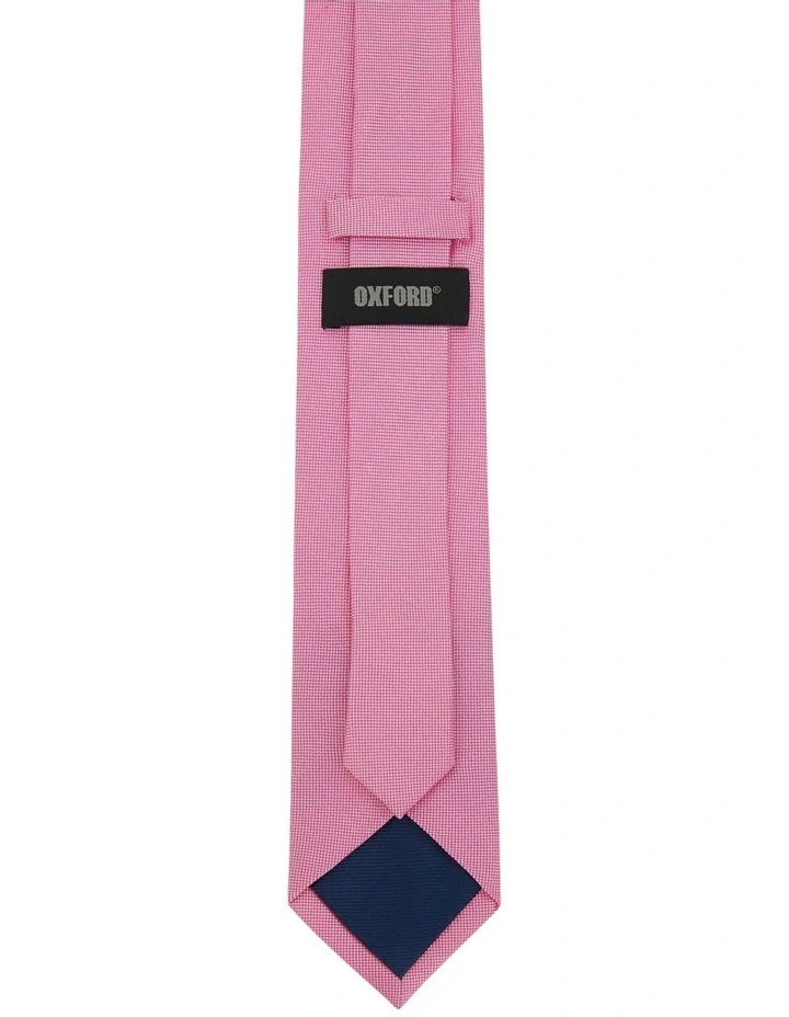 Solid Colour 7cm Tie in Fushia image 3