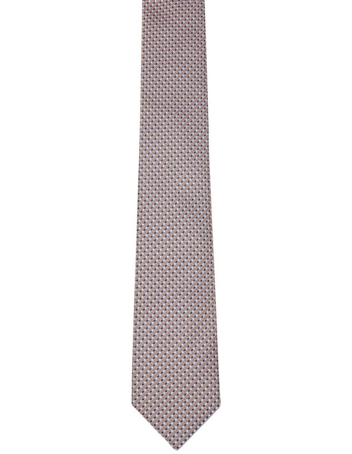 Prospect Diamond 7cm Tie in Orange image 1