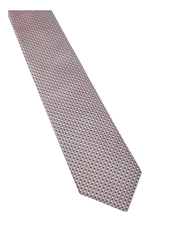 Prospect Diamond 7cm Tie in Orange image 2