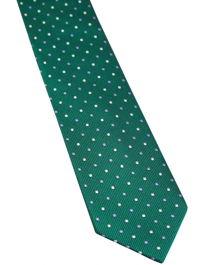 Arcadia Spot Tie 7cm in Green image 2