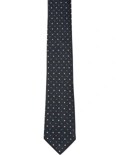 Arcadia Spot Tie 7cm in Black